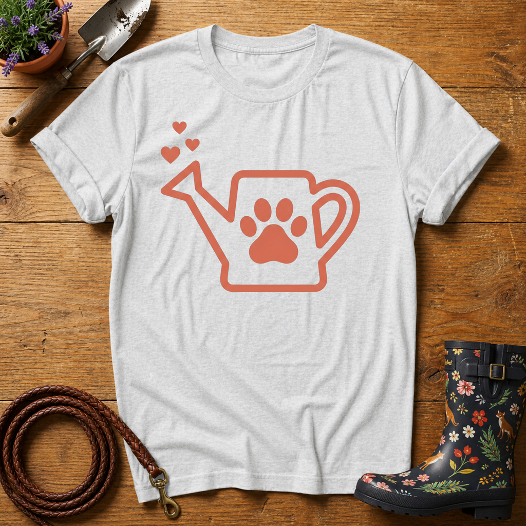 Paw Print Watering Can T-shirt