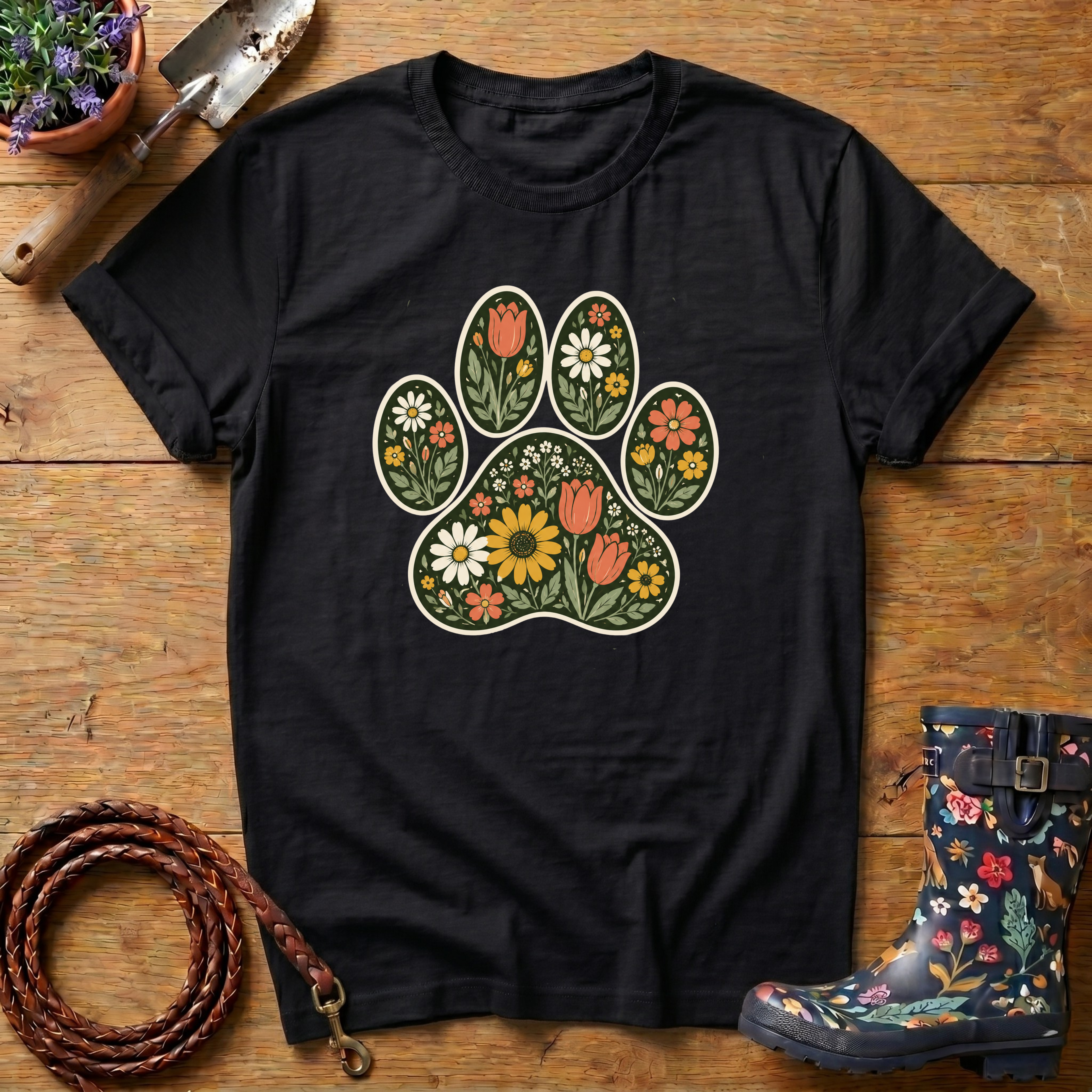 Paw of Flowers T-shirt