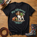 Spaniel My Allotment Helper Watercolour T-shirt