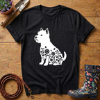 Westie Sunflowers & Butterflies T-shirt