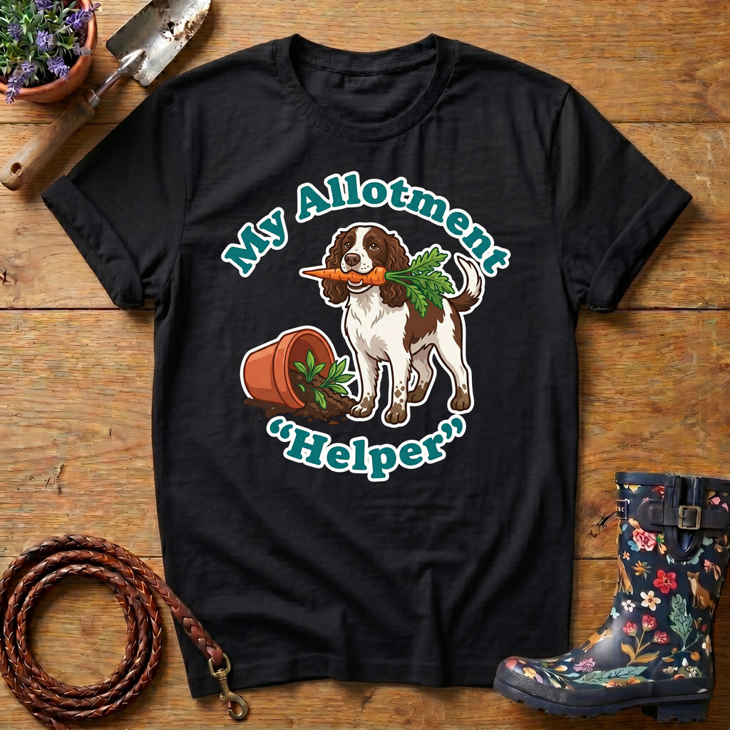 Spaniel My Allotment 'Helper' T-shirt