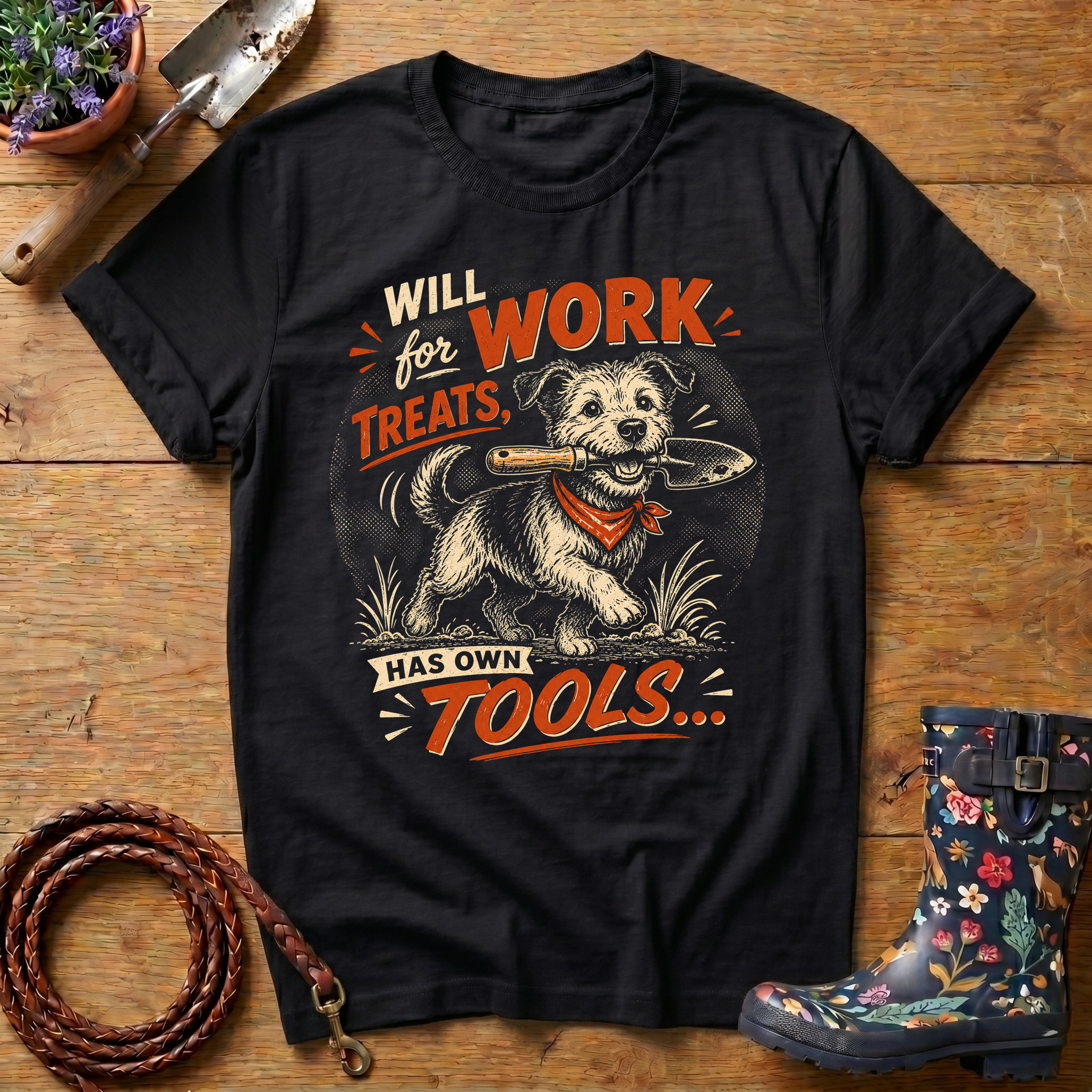 Will Work For Treats T-shirt
