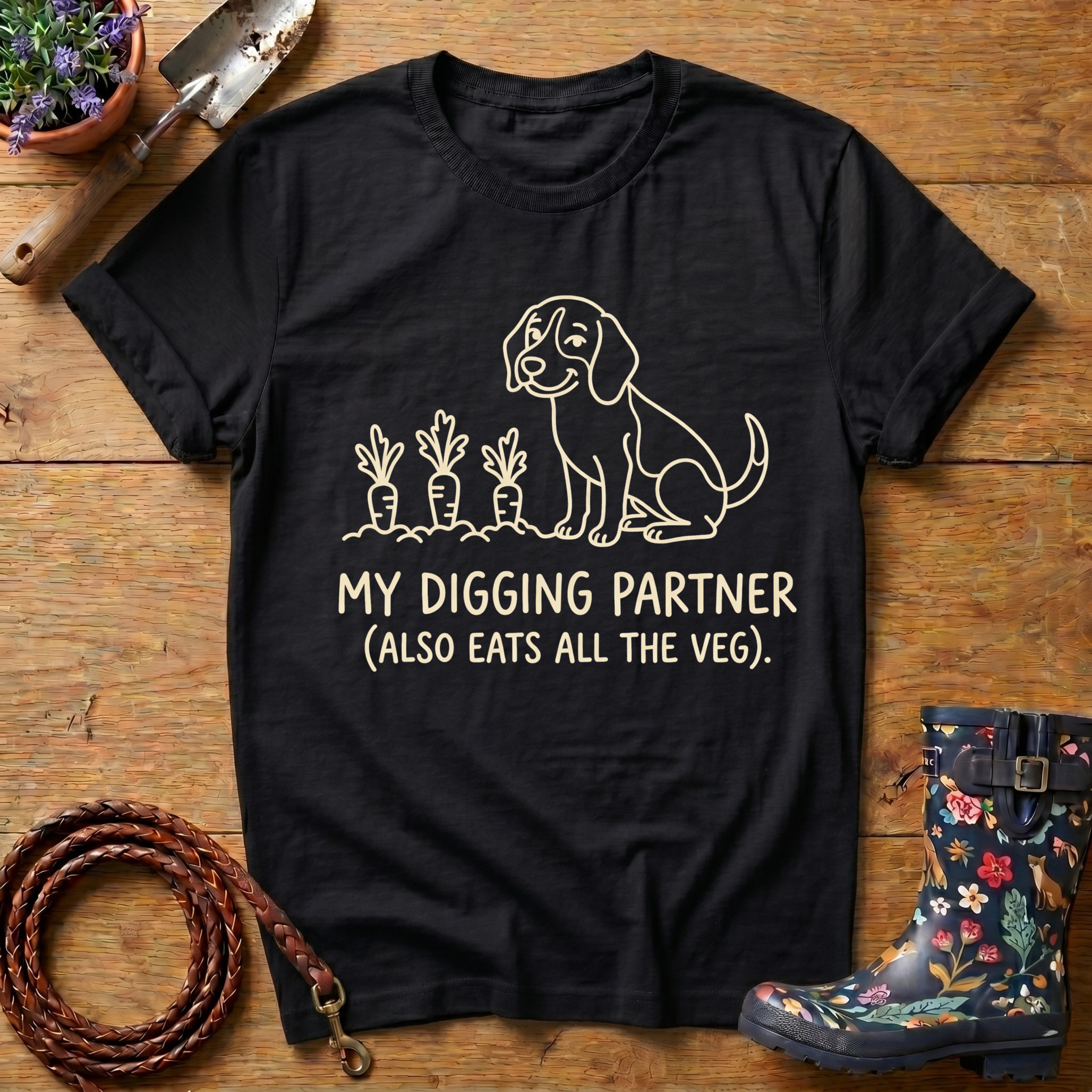 Beagle 'Digging Partner' T-shirt