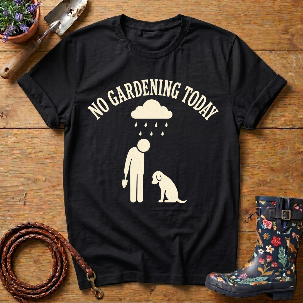 No Gardening Today T-shirt