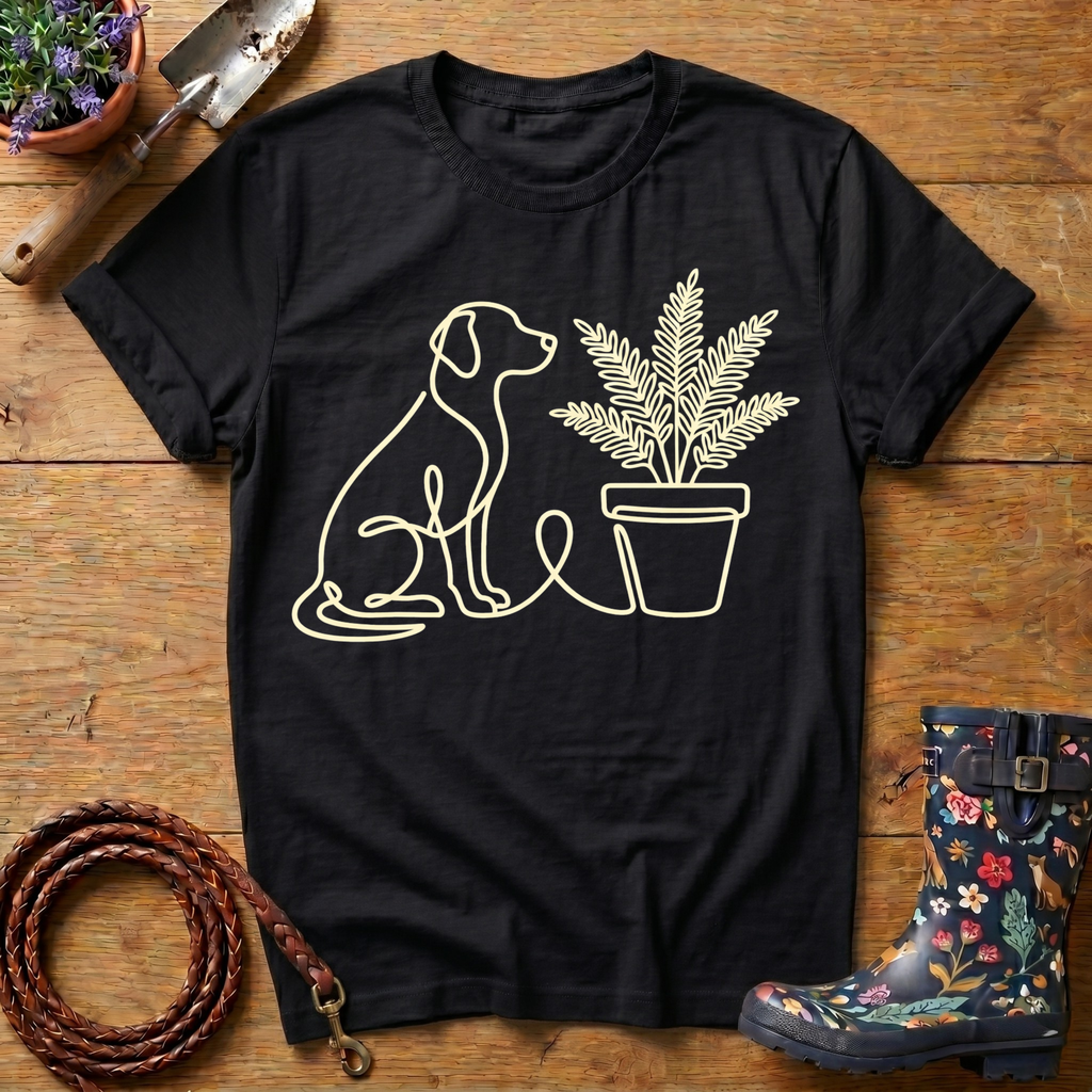 Labrador's Favourite Plant T-shirt