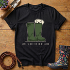 Life's Better In Wellies (green) T-shirt