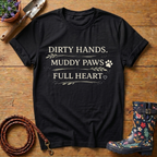 Dirty Hands, Muddy Paws, Leaf version T-shirt