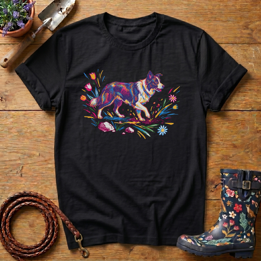 Border Collie Colour Pop T-shirt