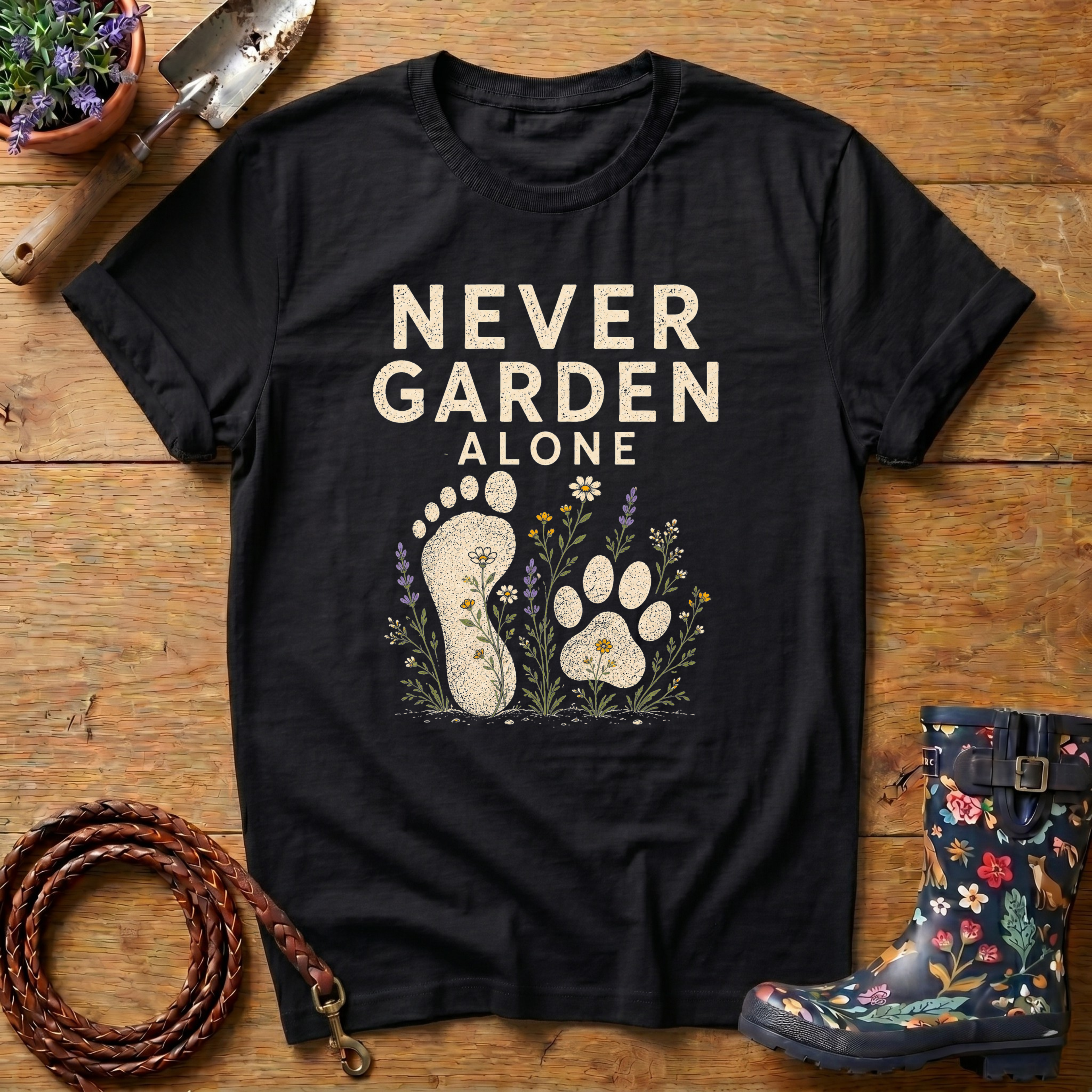 Never Garden Alone T-shirt