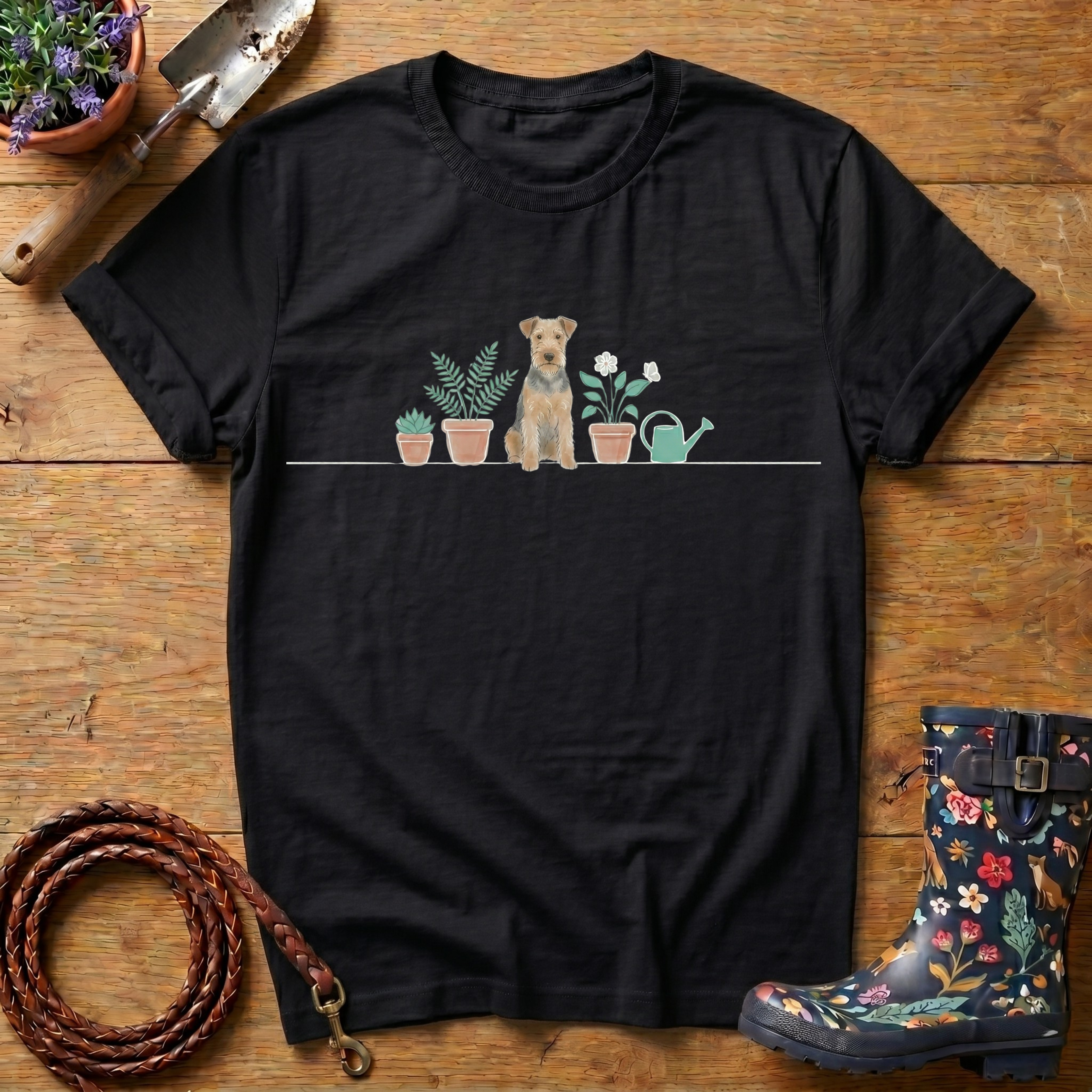 Terrier Watercolour Vector T-shirt