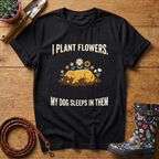 Sleeps In Flowers T-shirt