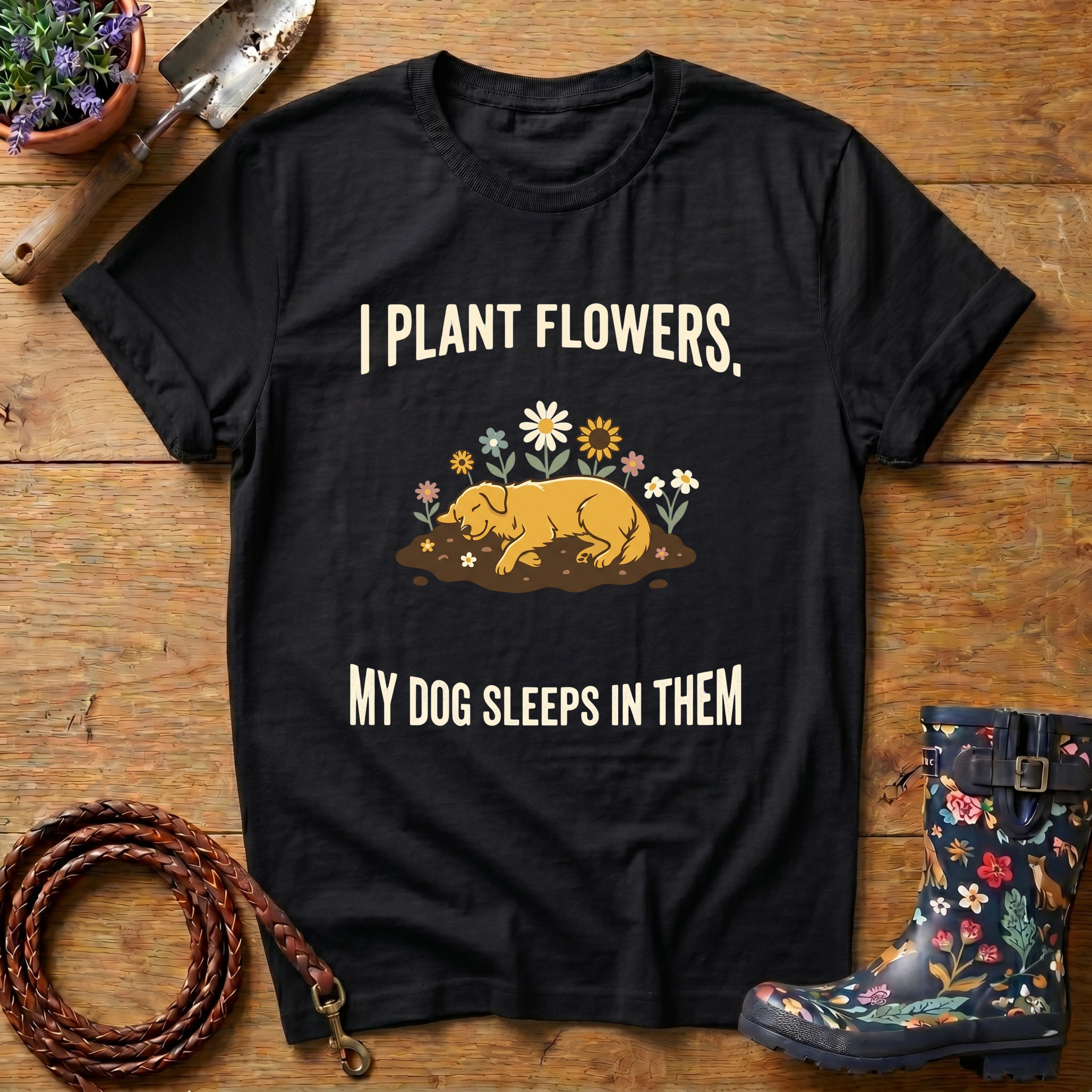 Sleeps In Flowers T-shirt