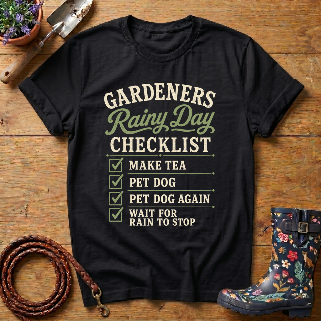 Rainy Day Checklist T-shirt
