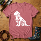 Spaniel Sunflowers & Butterflies T-shirt