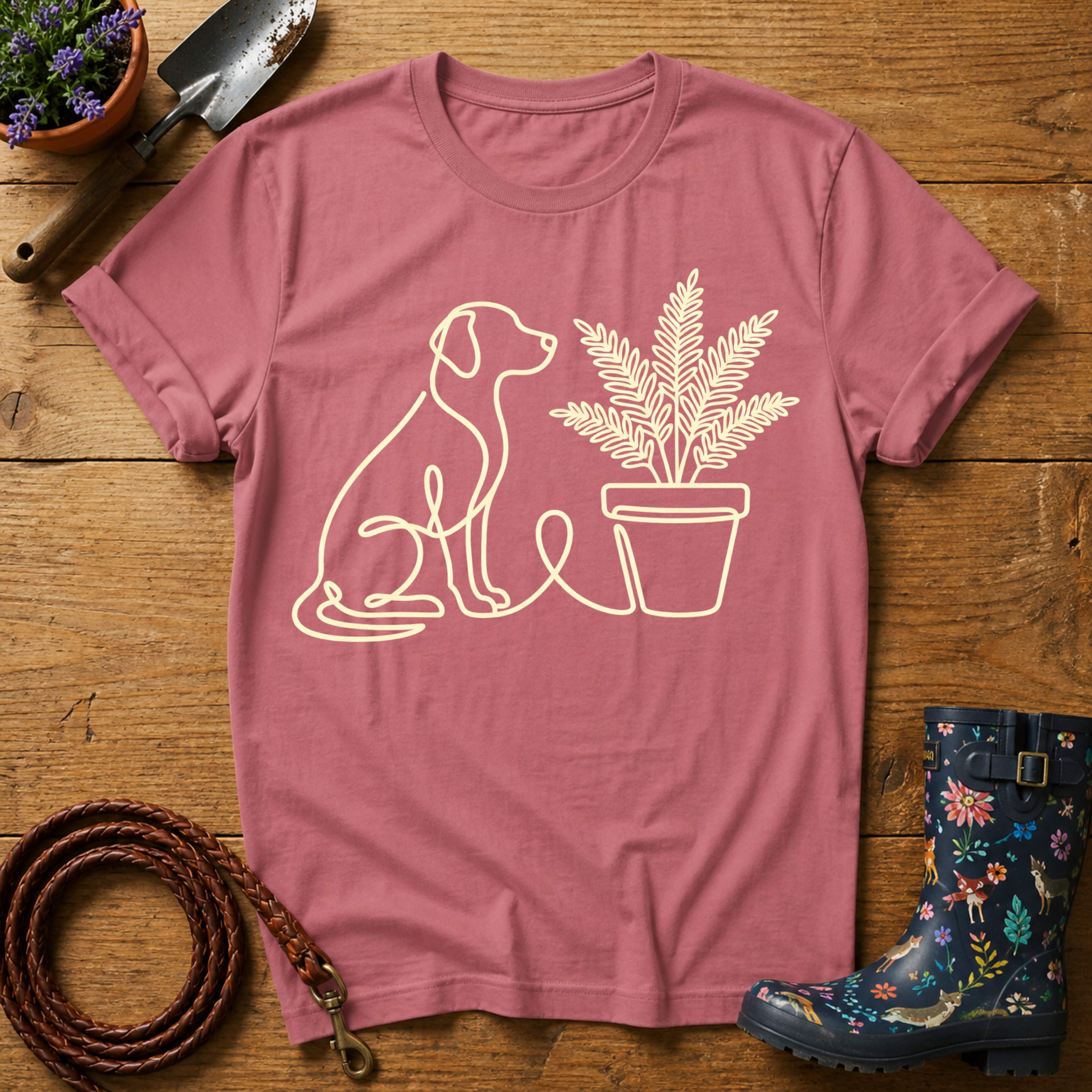 Labrador's Favourite Plant T-shirt