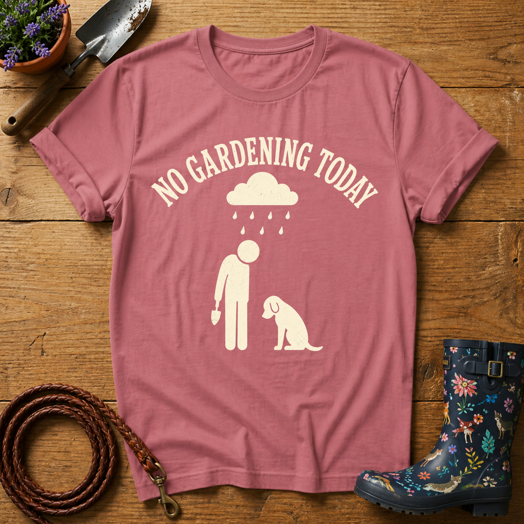 No Gardening Today T-shirt