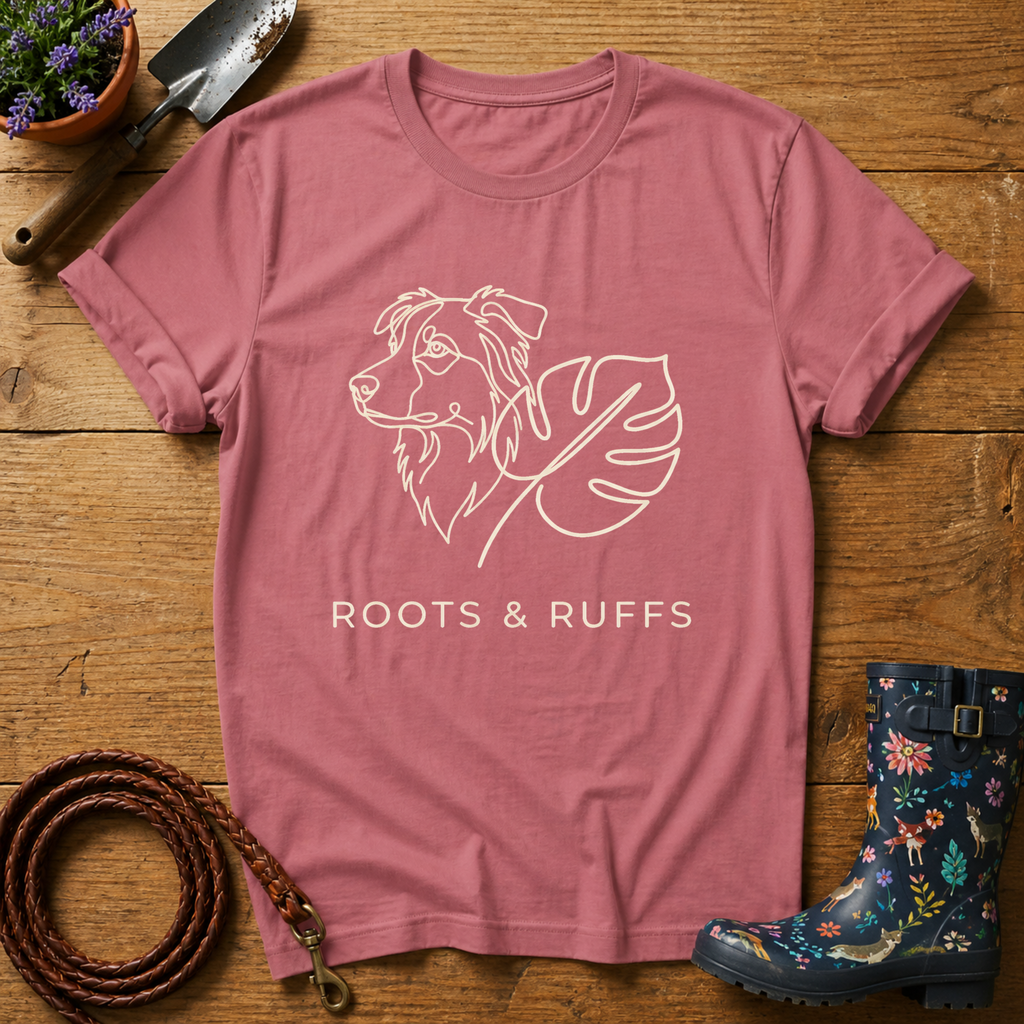 Boarder Collie Roots & Ruffs T-shirt
