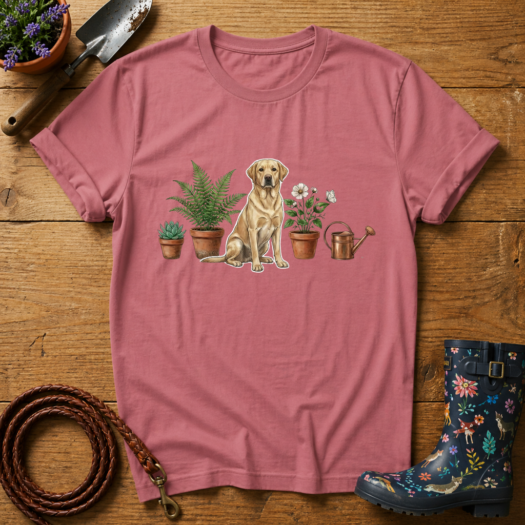Labrador Pot Plants T-shirt