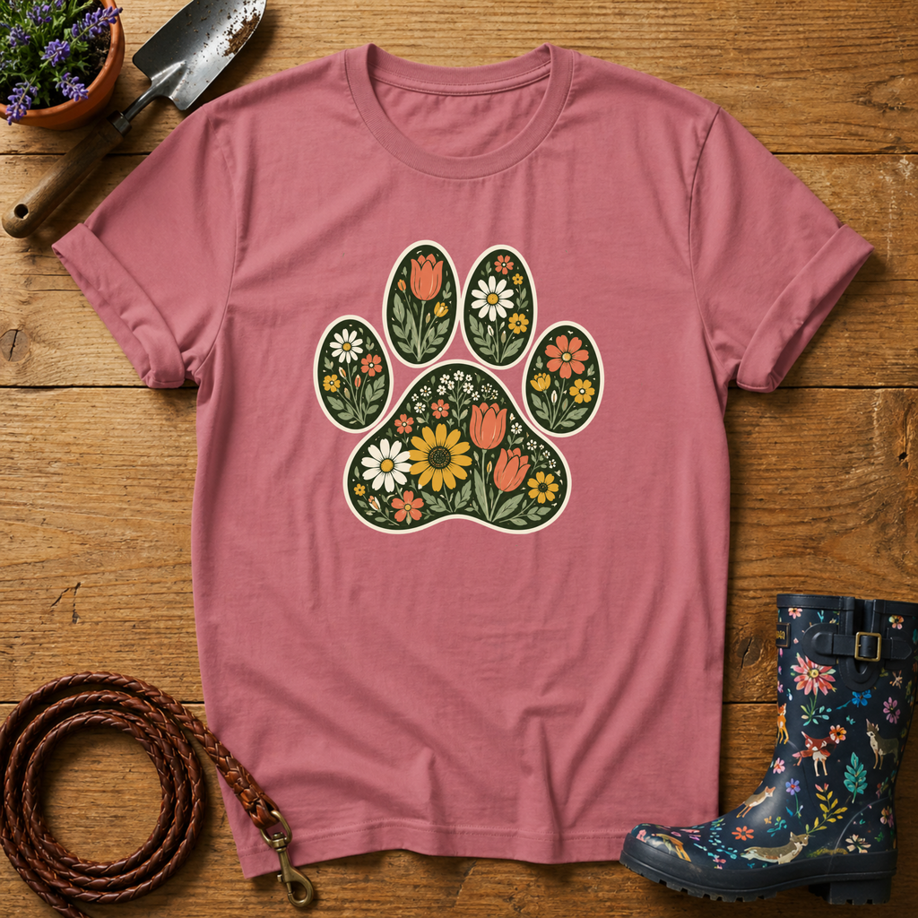 Paw of Flowers T-shirt
