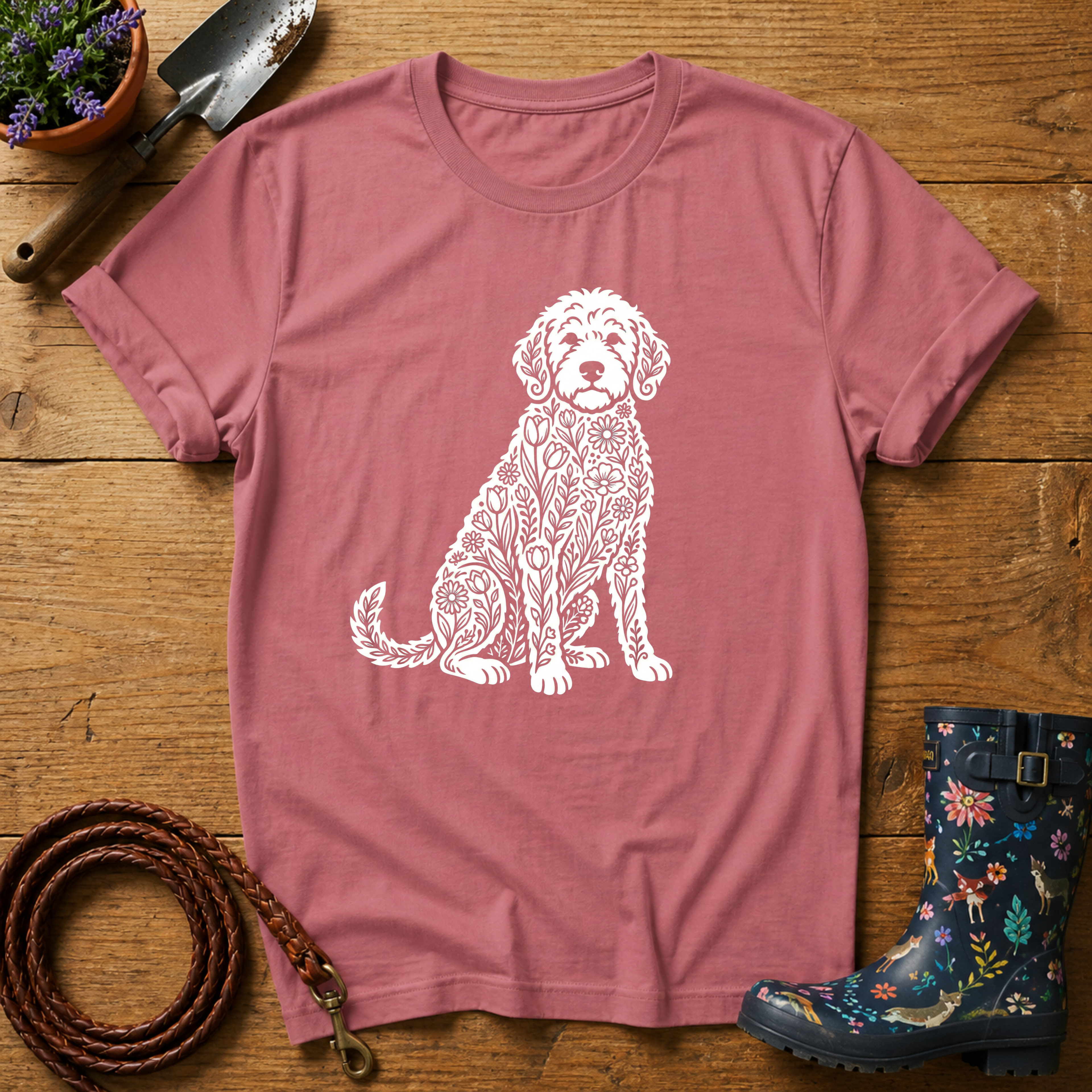 Cockapoo of Flowers T-shirt