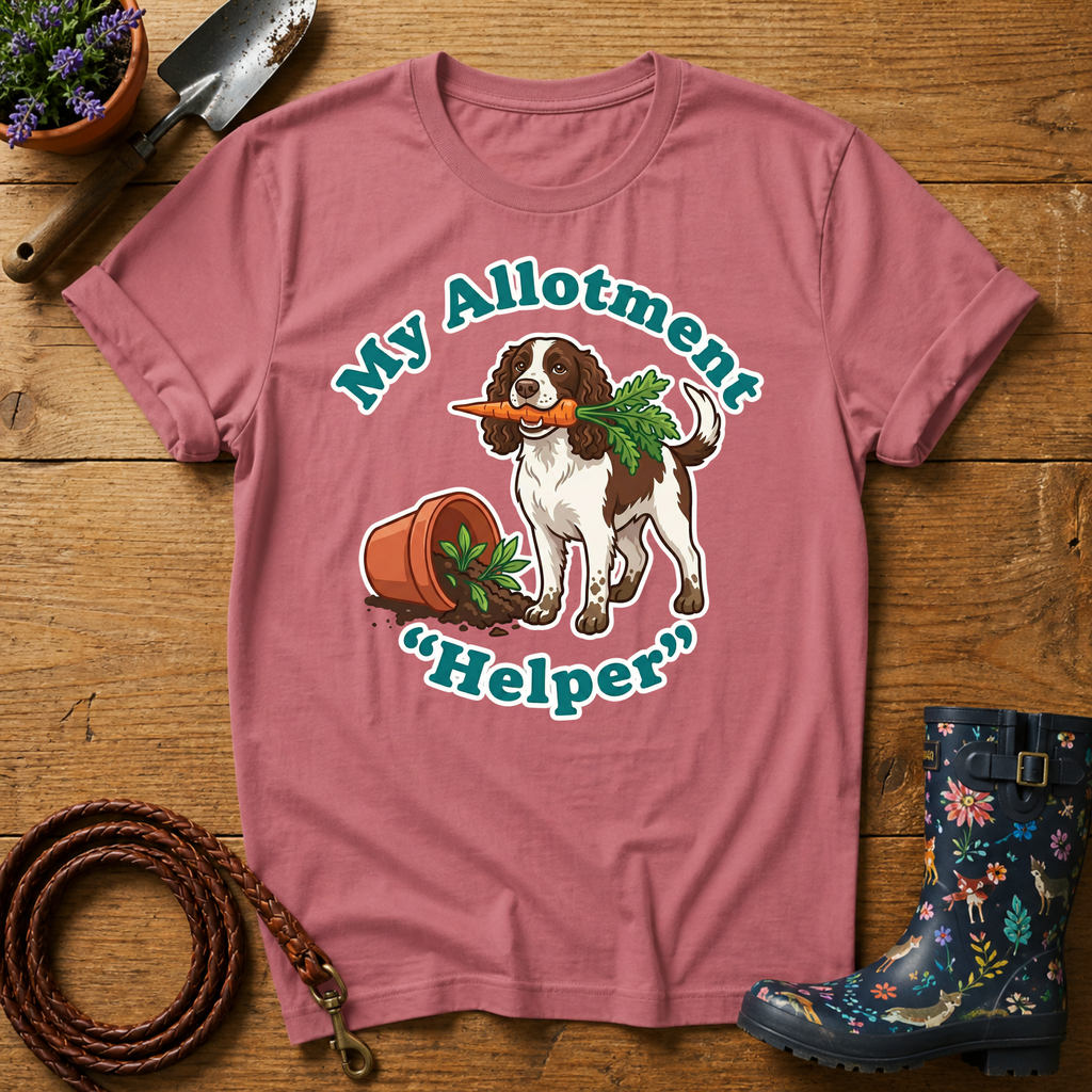 Spaniel My Allotment 'Helper' T-shirt