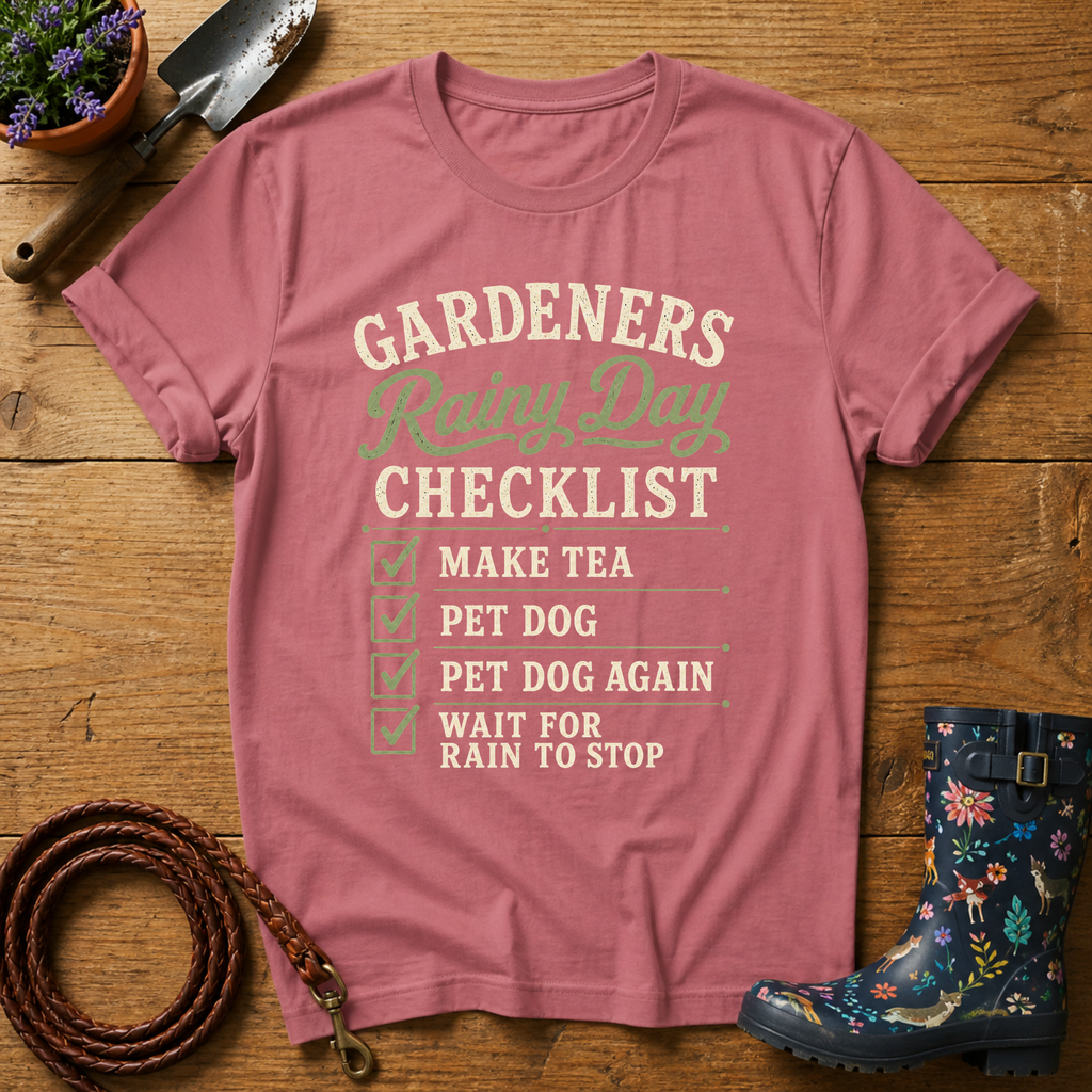 Rainy Day Checklist T-shirt