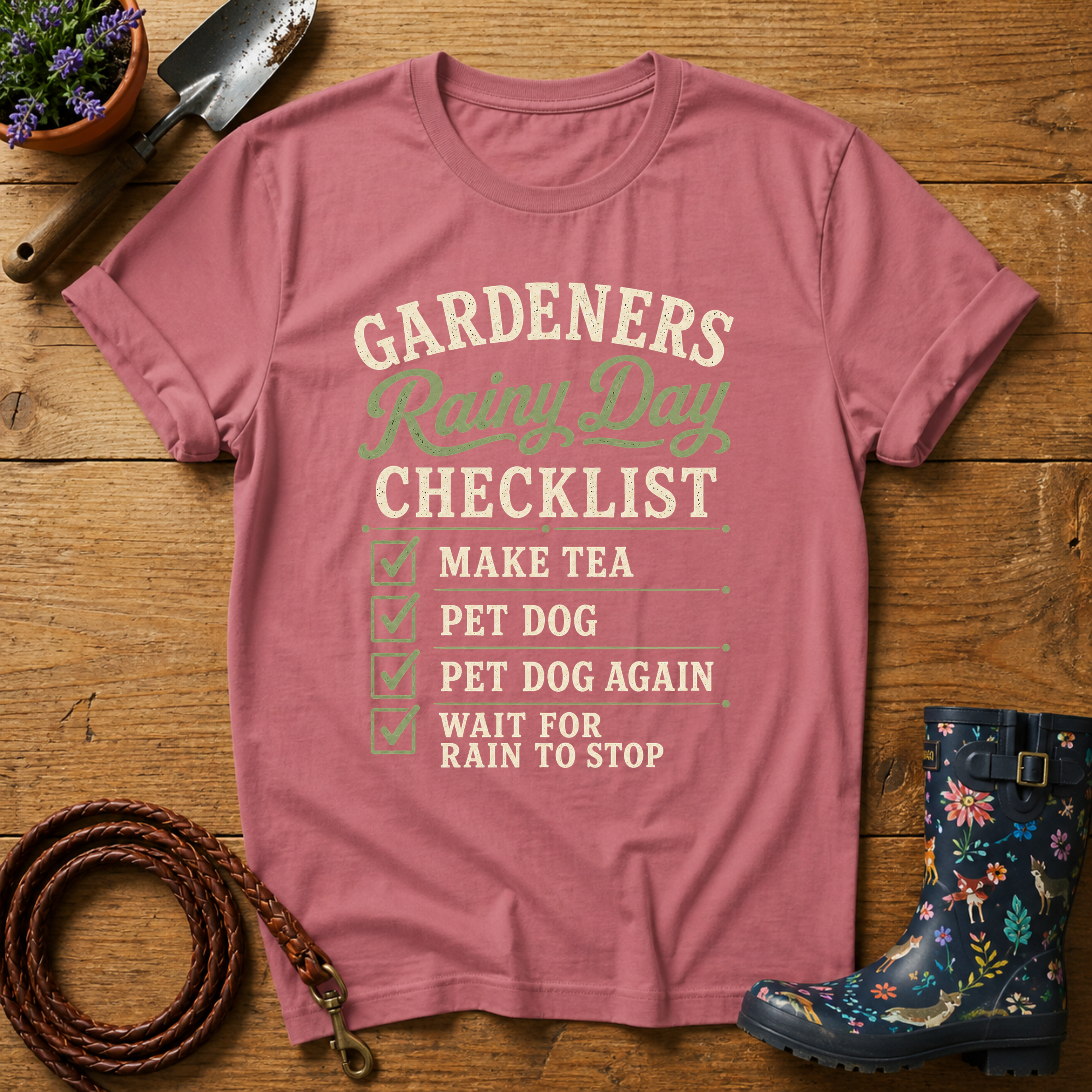 Rainy Day Checklist T-shirt