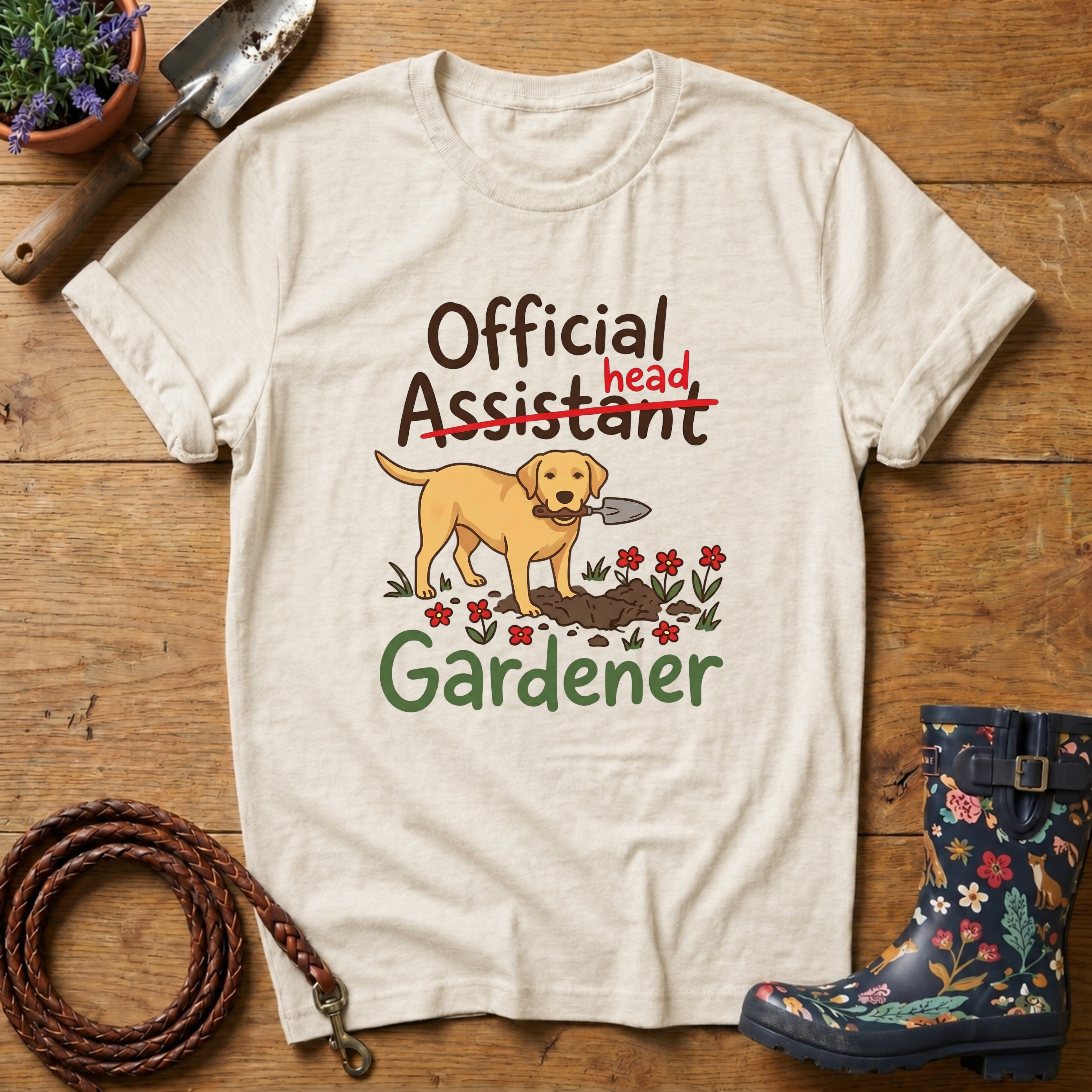 Official Head Gardener Labrador T-shirt