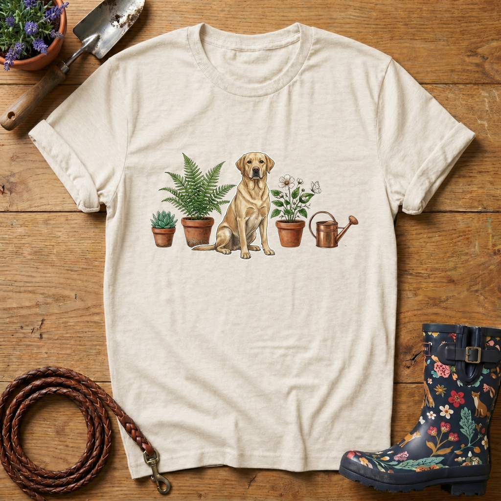 Labrador Pot Plants T-shirt