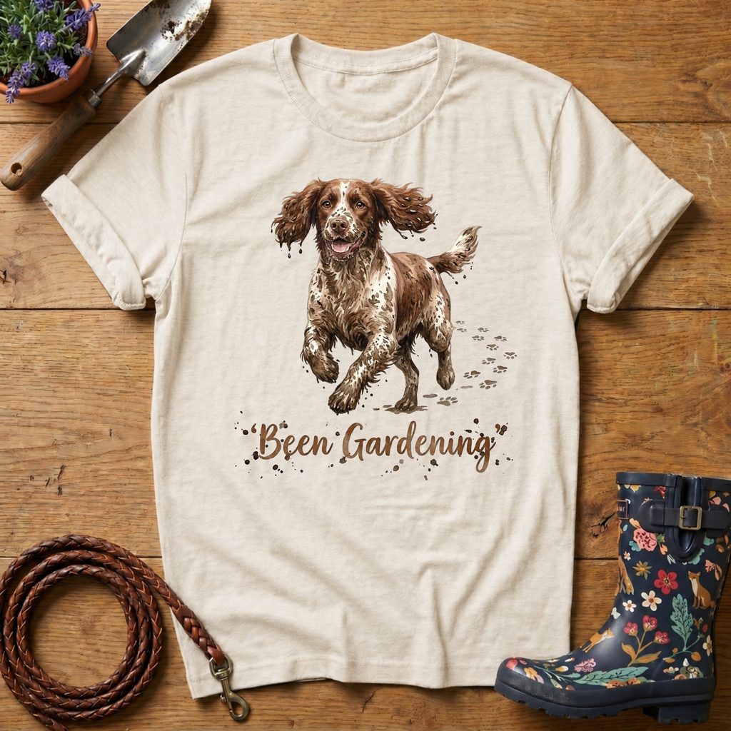 Cocker Spaniel 'Been Gardening' T-shirt