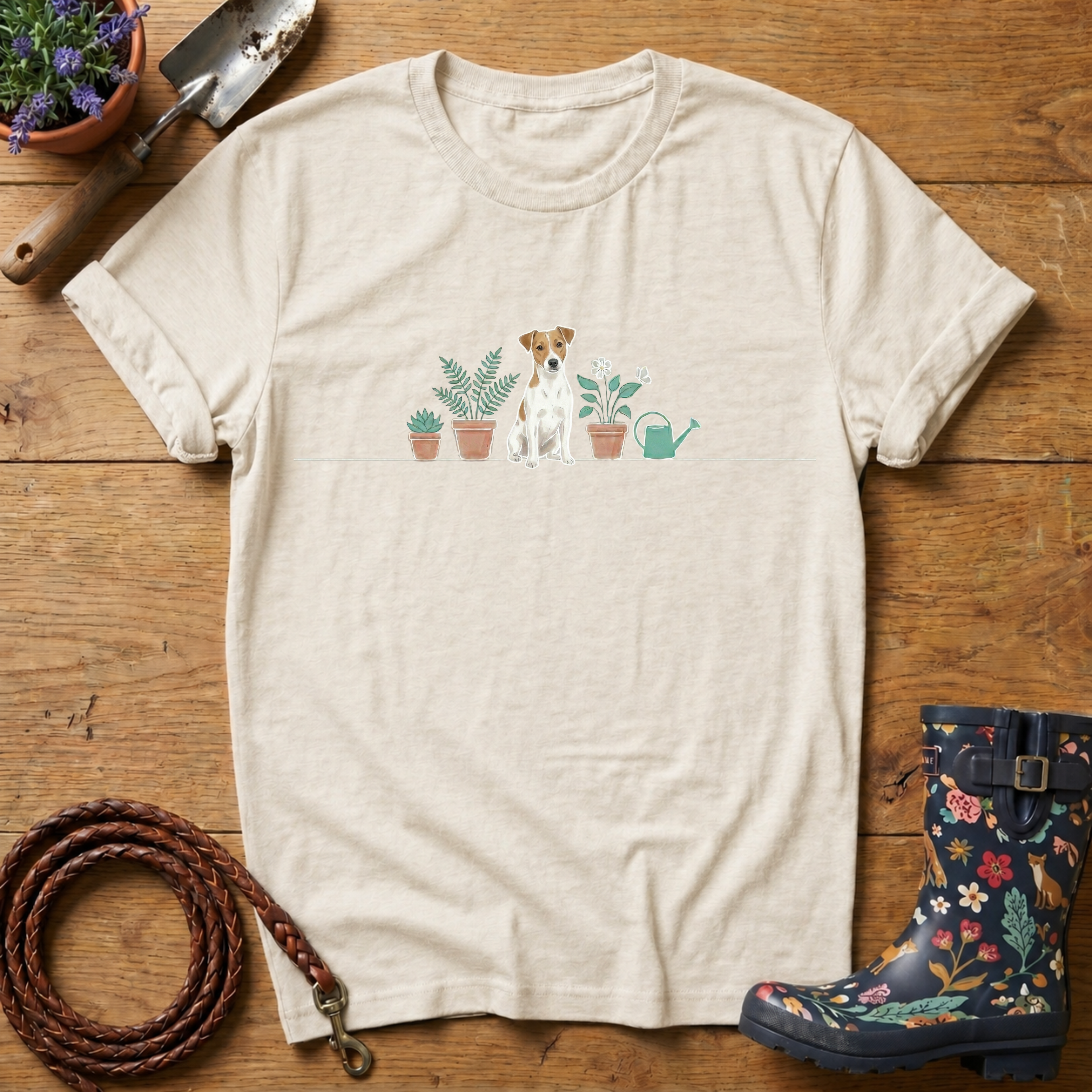 Jack Russel Watercolour Vector T-shirt
