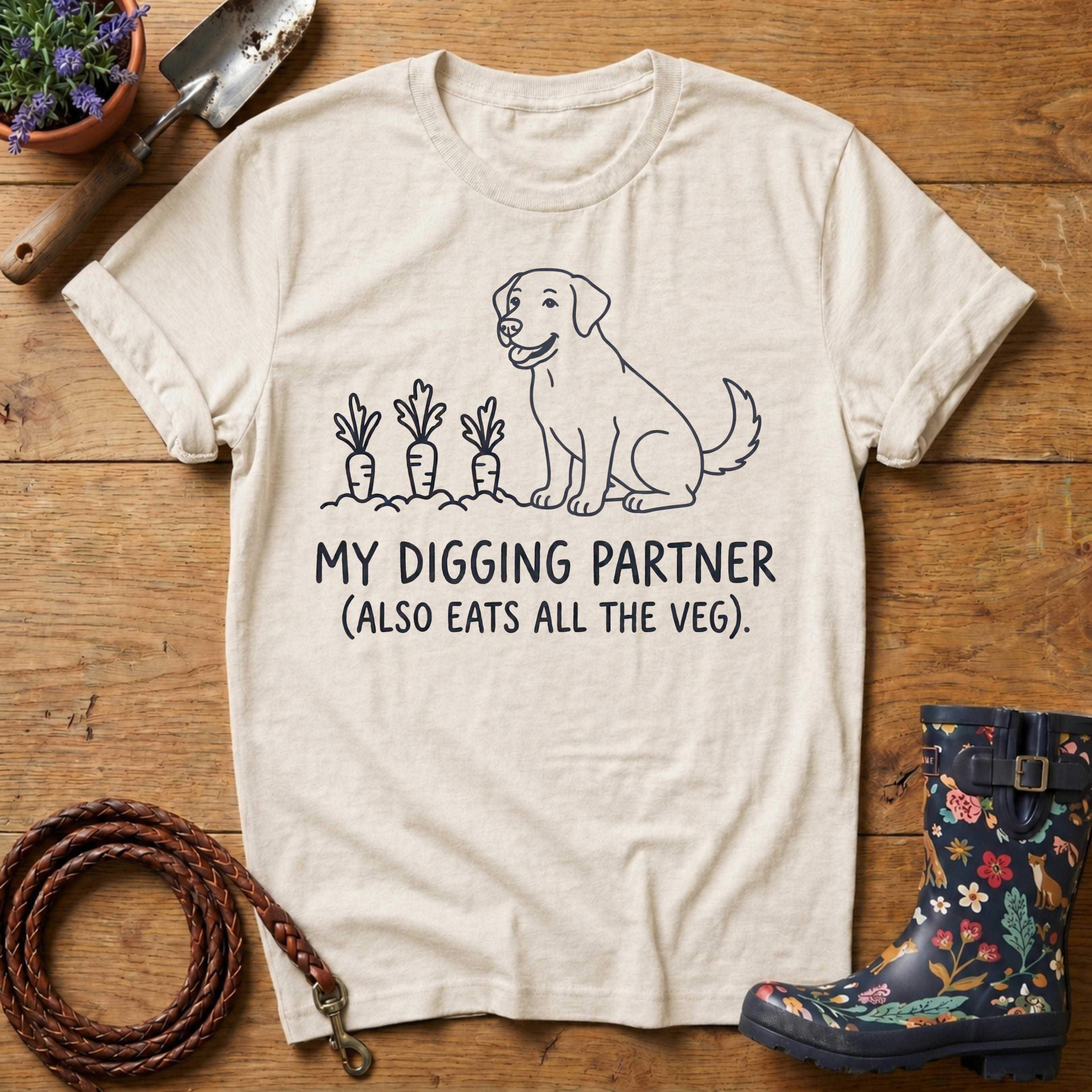 Labrador 'Digging Partner' T-shirt