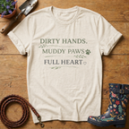 Dirty Hands, Muddy Paws, Leaf version T-shirt