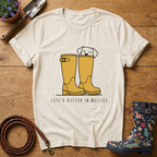 Life's Better In Wellies (yellow) T-shirt