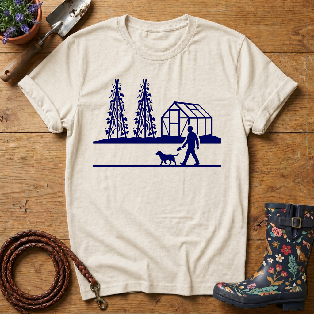 Walking to the greenhouse T-shirt