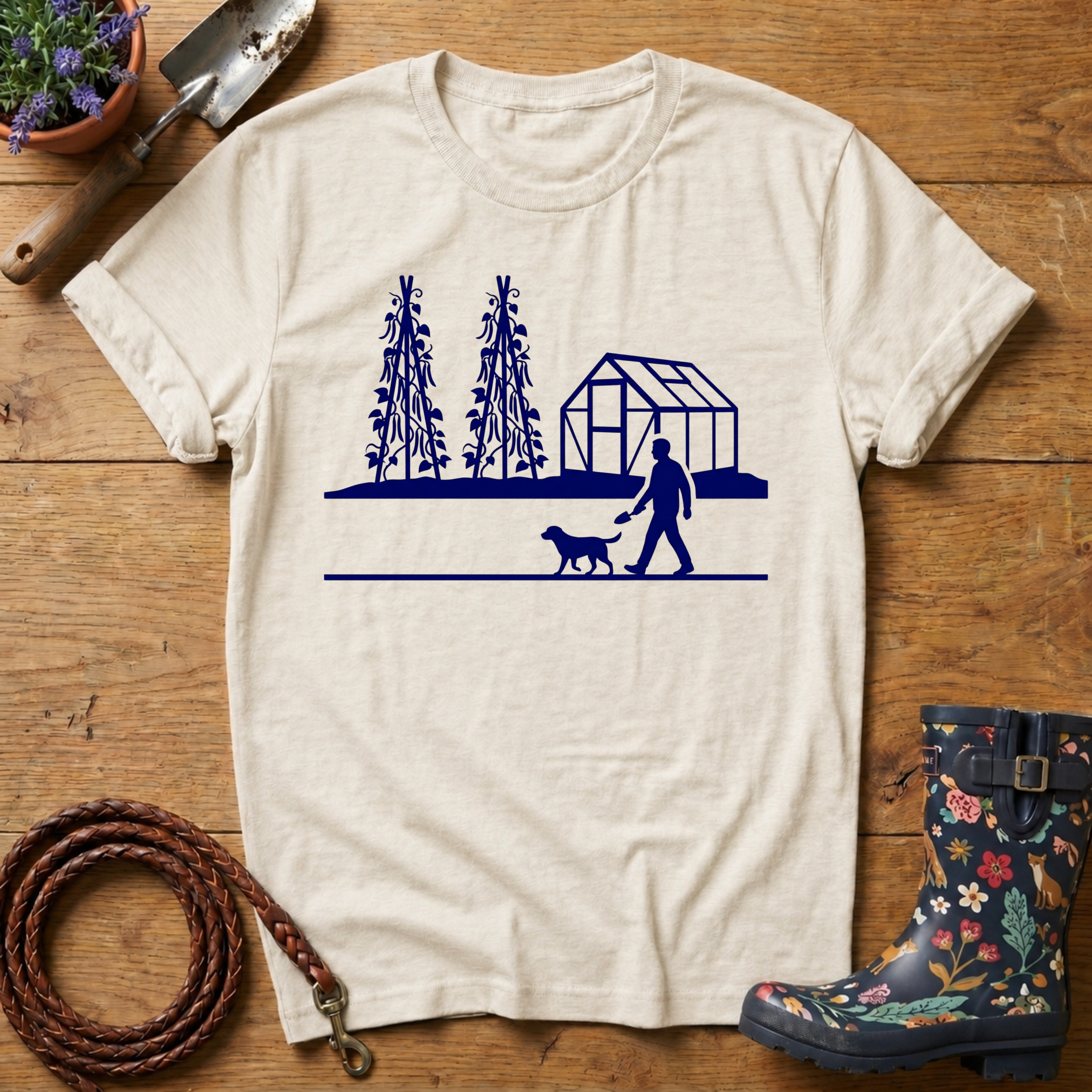 Walking to the greenhouse T-shirt
