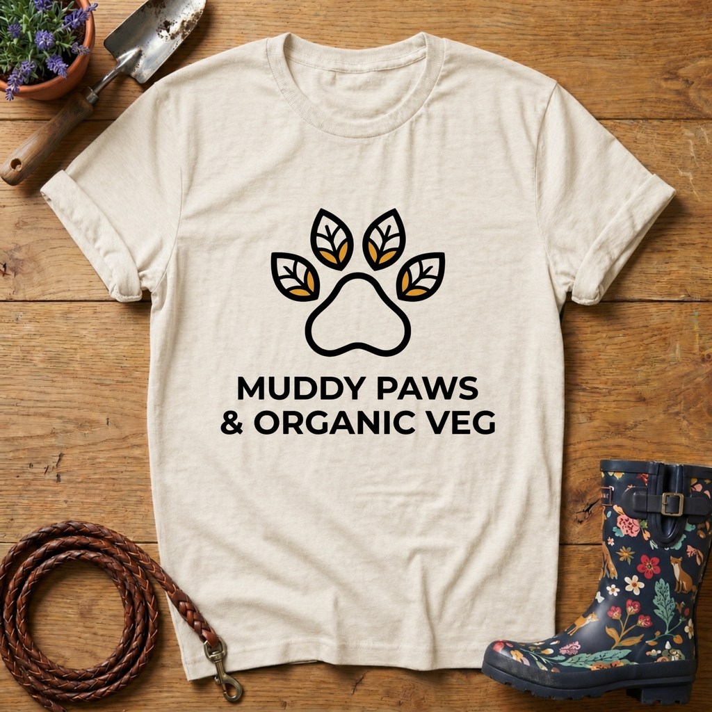 Muddy Paws & Organic Veg T-shirt