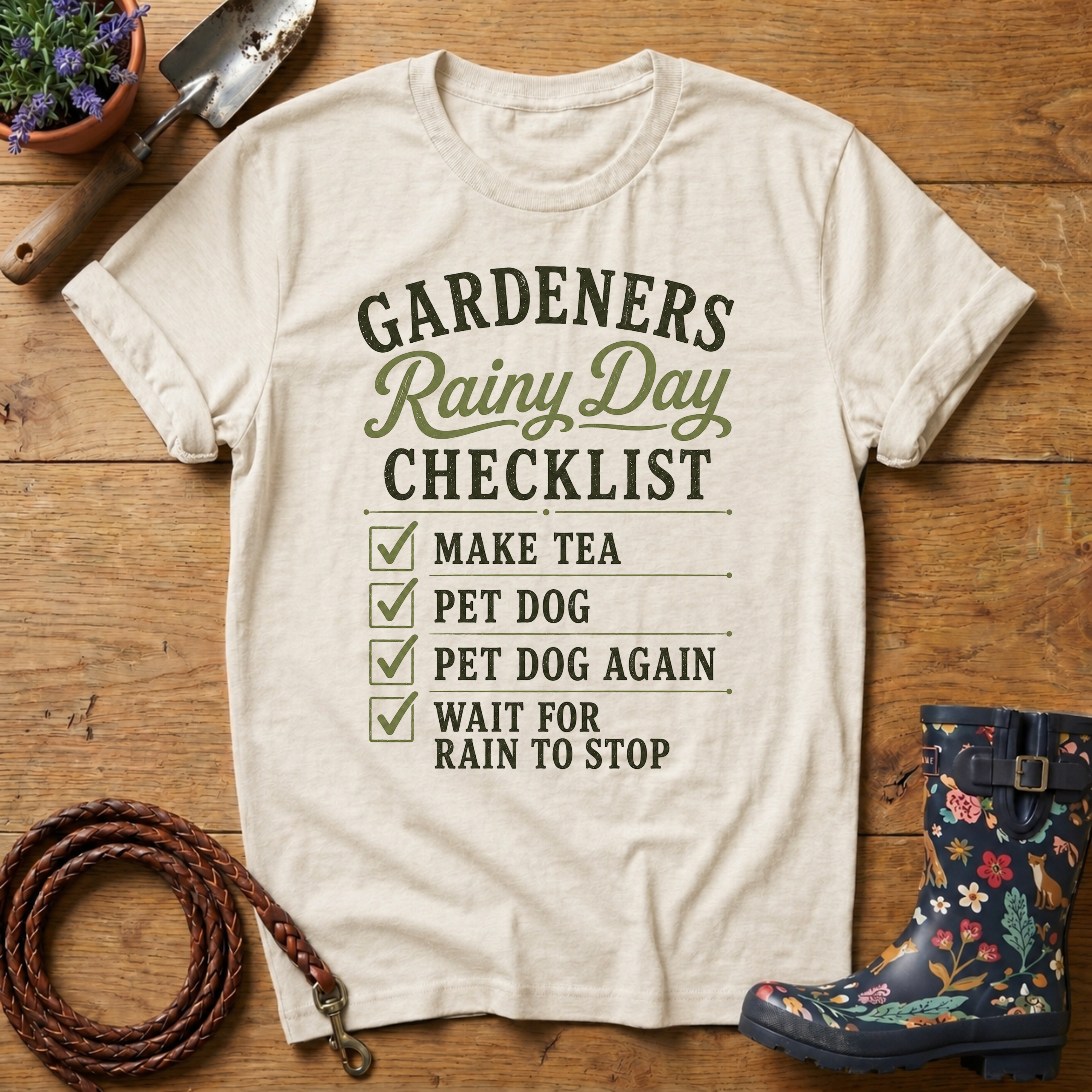 Rainy Day Checklist T-shirt