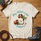 Spaniel My Allotment Helper Watercolour T-shirt