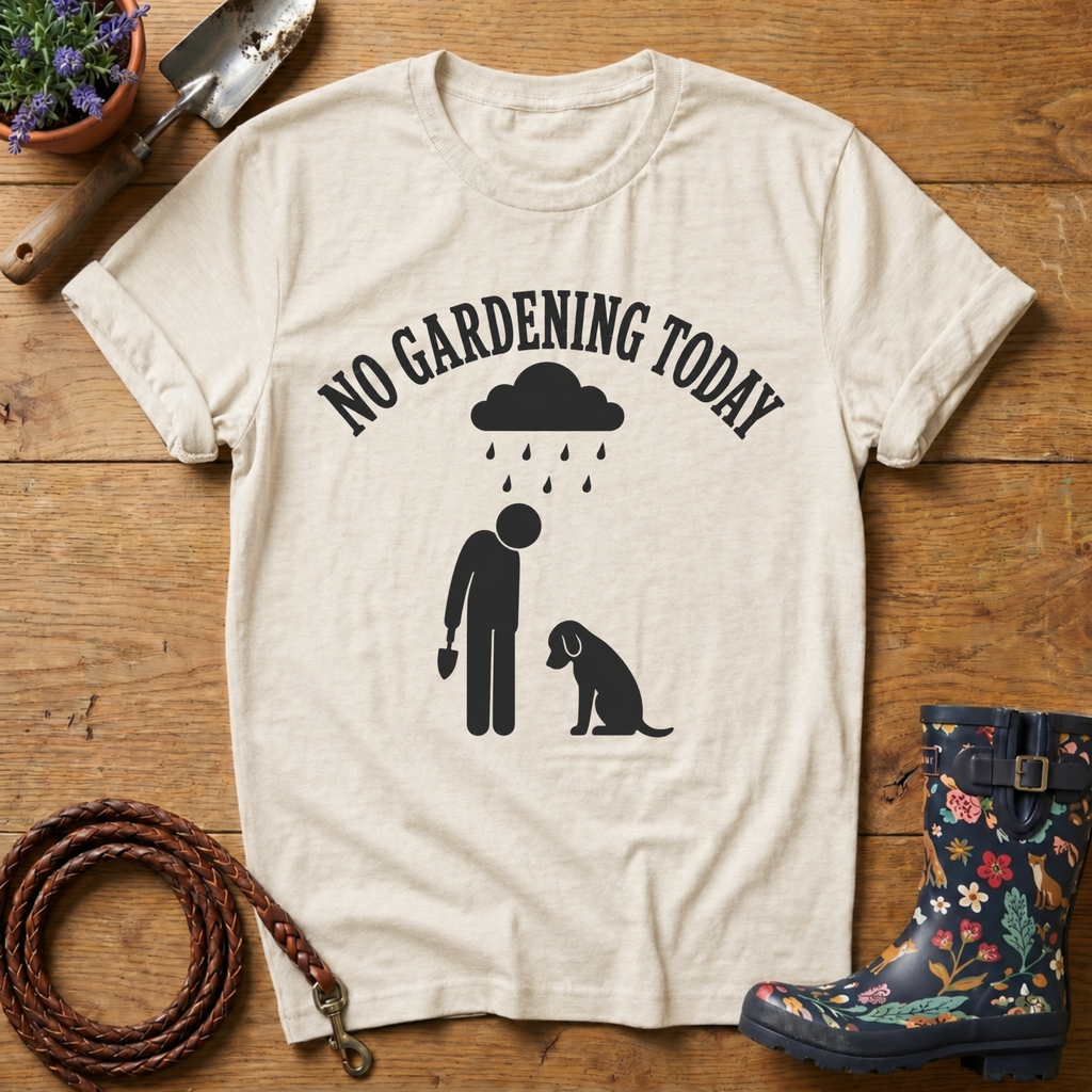 No Gardening Today T-shirt