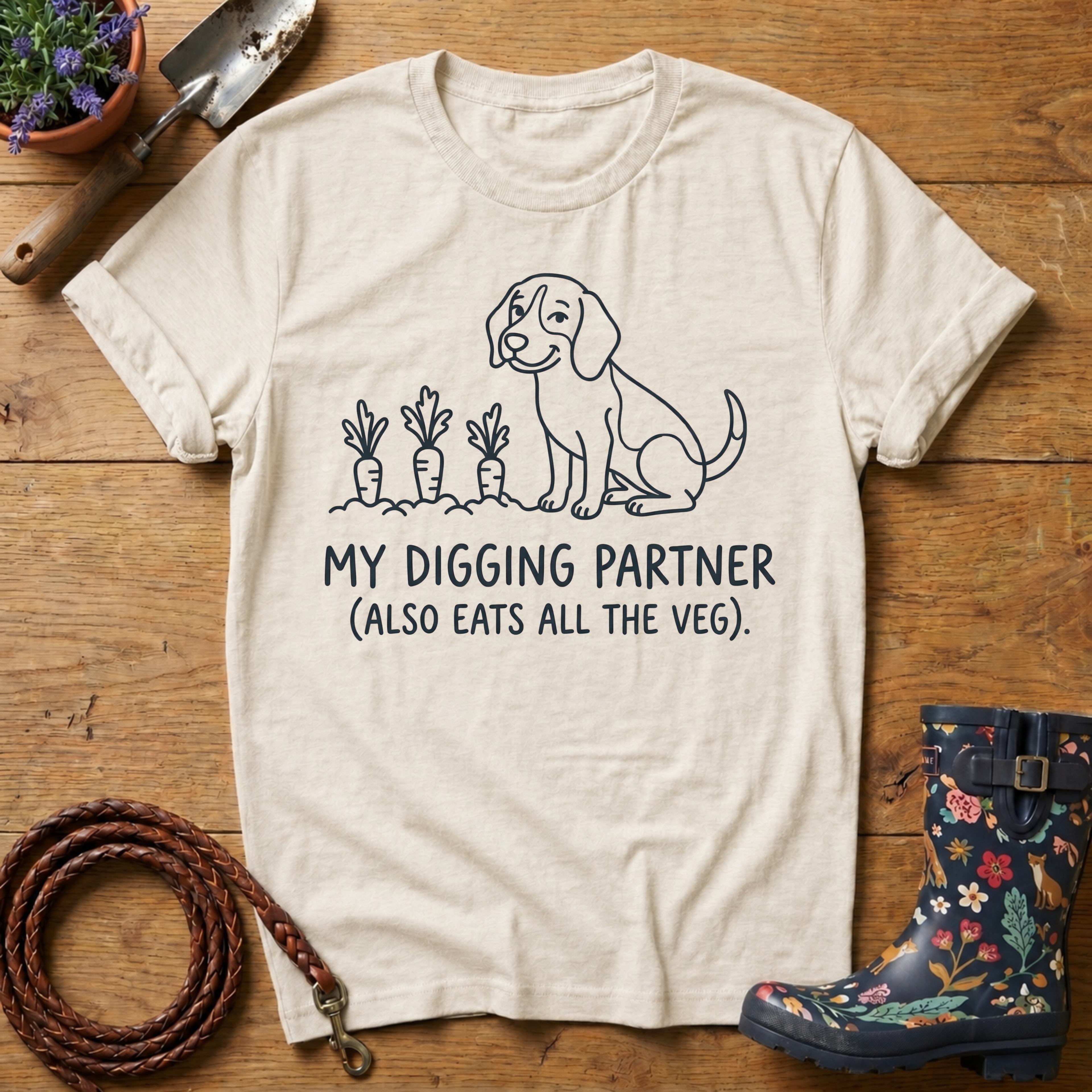 Beagle 'Digging Partner' T-shirt