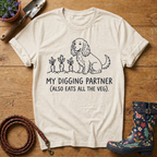 Spaniel 'Digging Partner' T-shirt