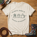 Plants, Paws & Peace T-shirt
