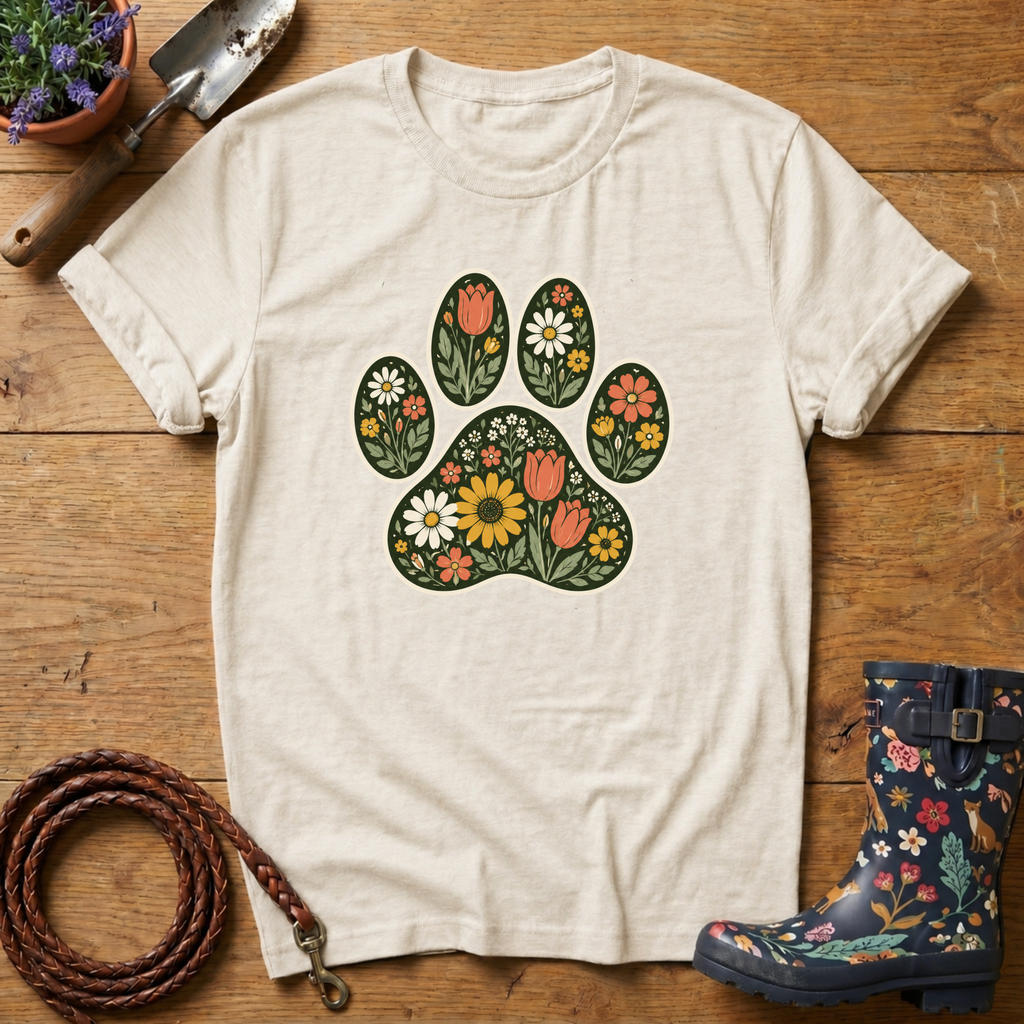 Paw of Flowers T-shirt