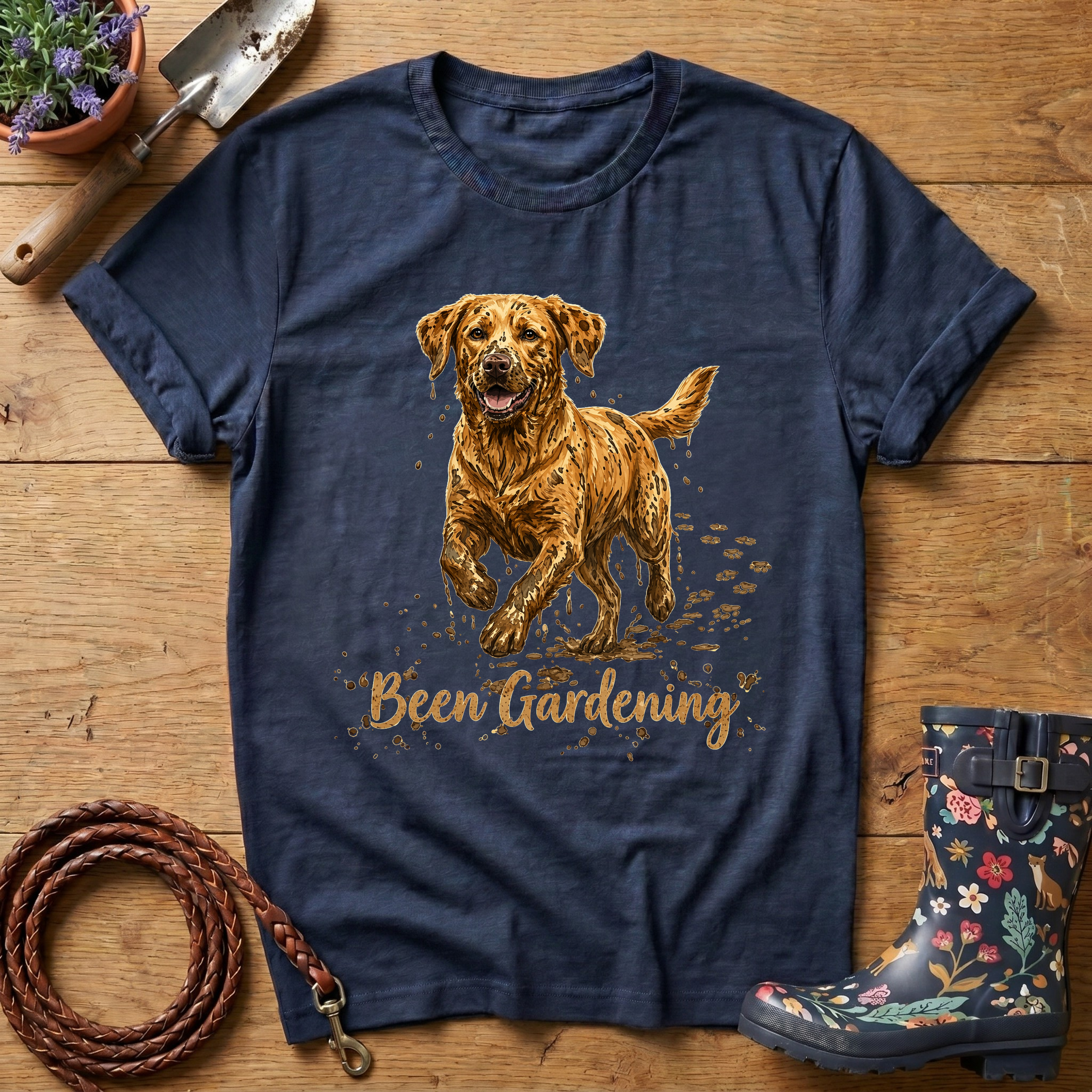 Golden Lab 'Been Gardening' T-shirt