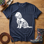 Spaniel Sunflowers & Butterflies T-shirt