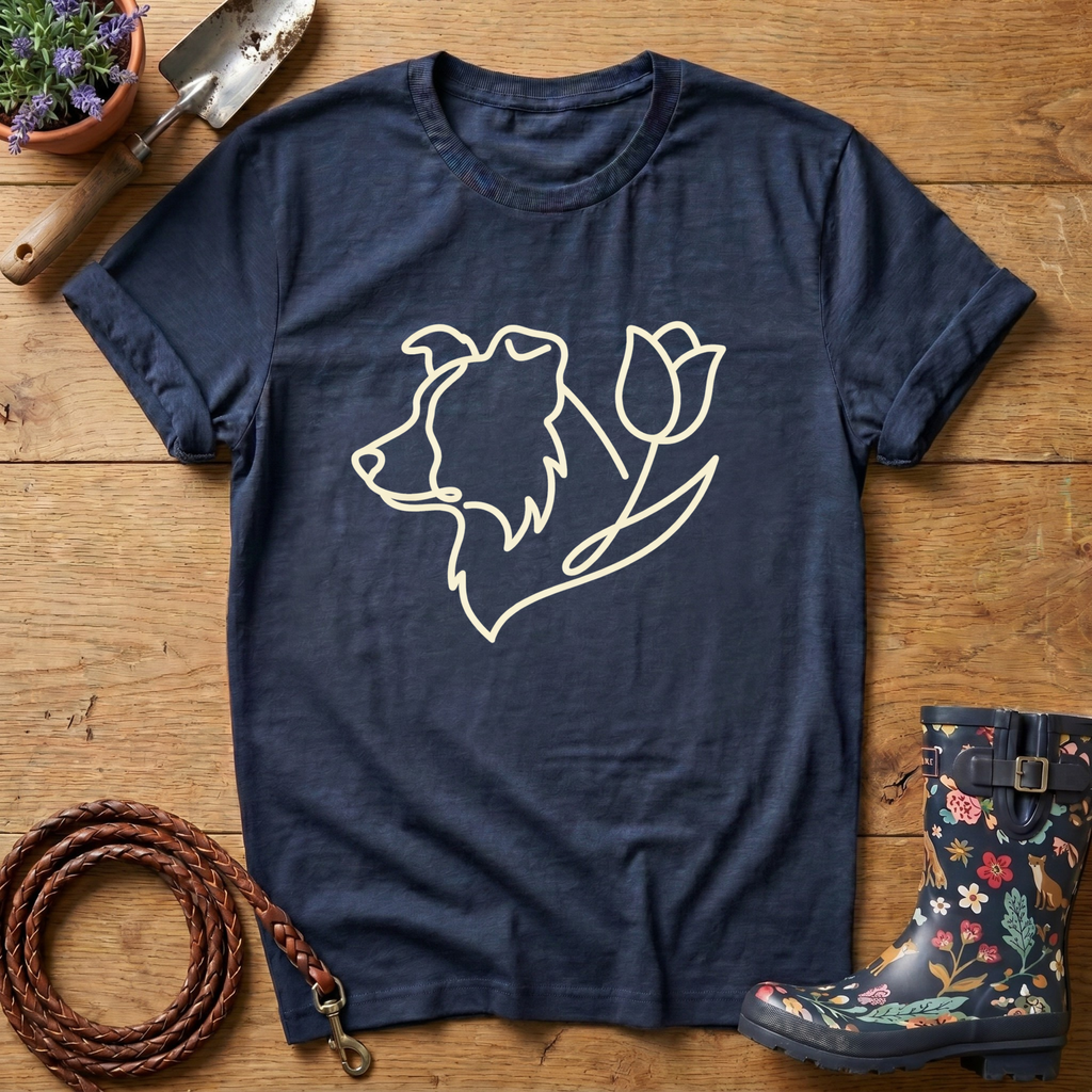 Boarder Collie Tulip T-shirt