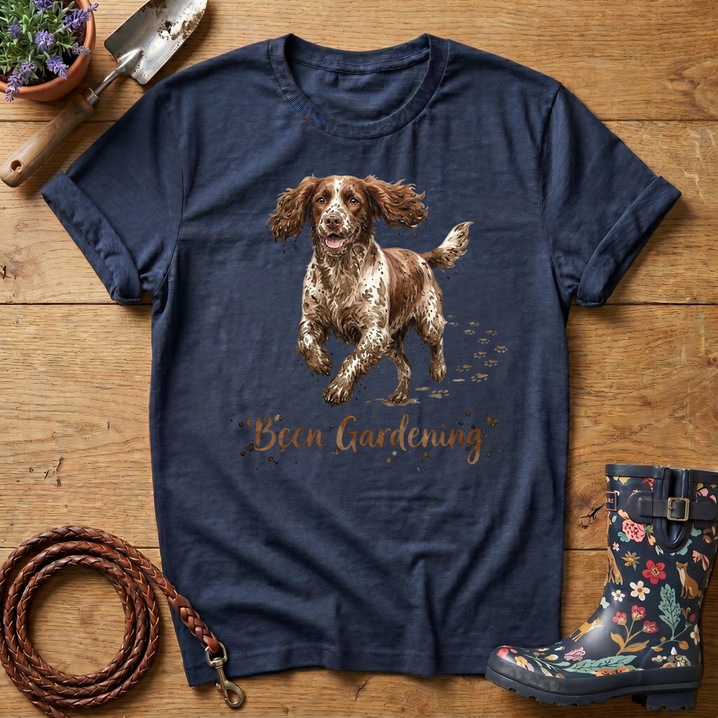 Cocker Spaniel 'Been Gardening' T-shirt