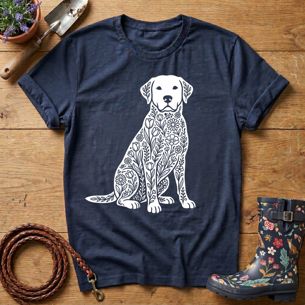 Labrador of Flowers T-shirt