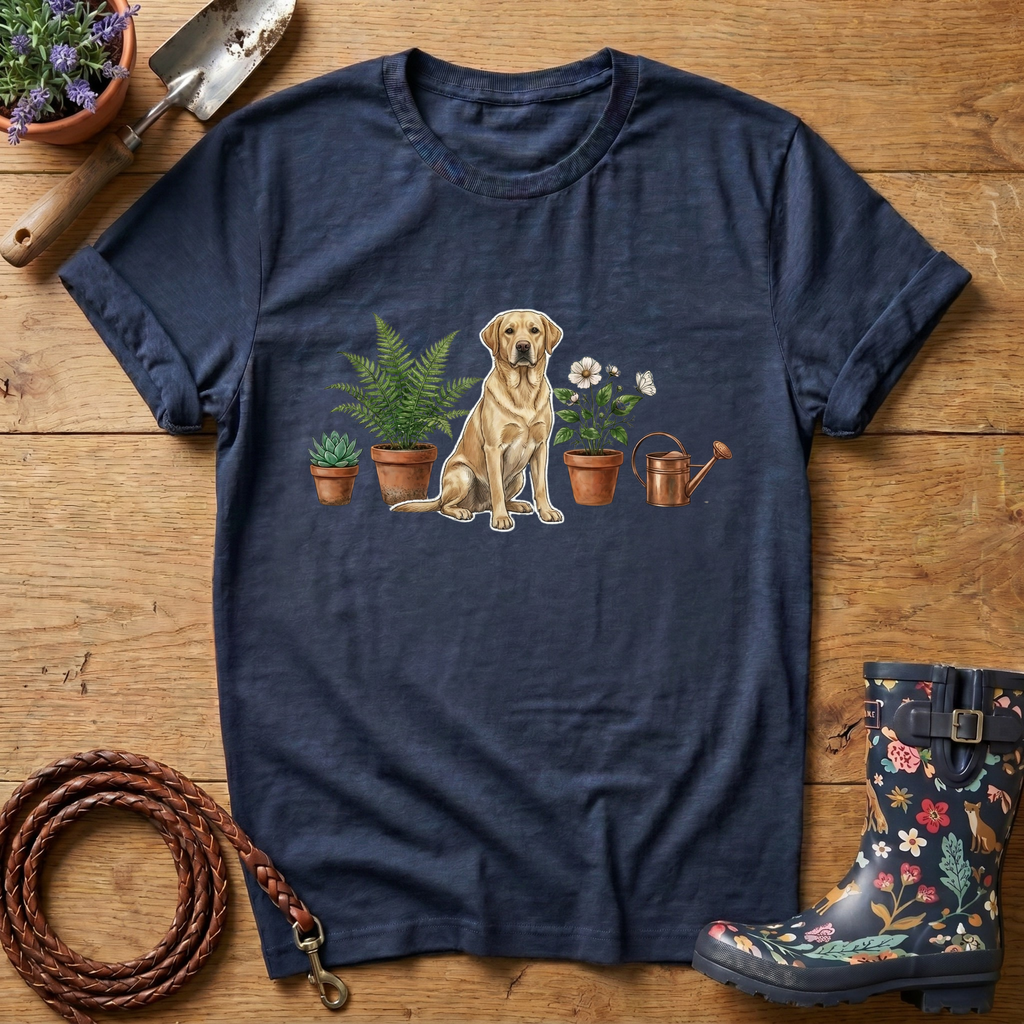 Labrador Pot Plants T-shirt